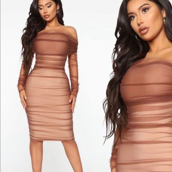 Ruched And Ready Bandage Midi Dress - Picture 1 of 2